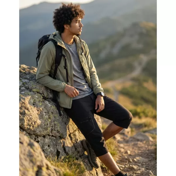  Férfi capri nadrág ALPINE PRO WEDER 2 FEKETE 
