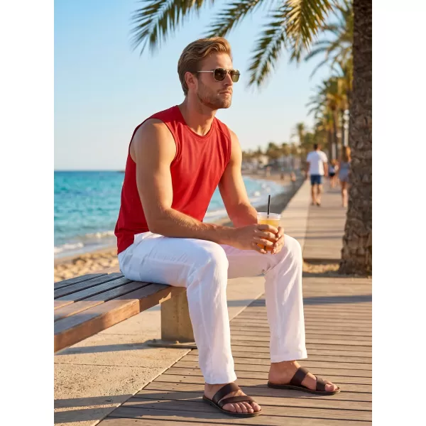 Férfi sport tank felső MALFINI BREEZE 820 PIROS 