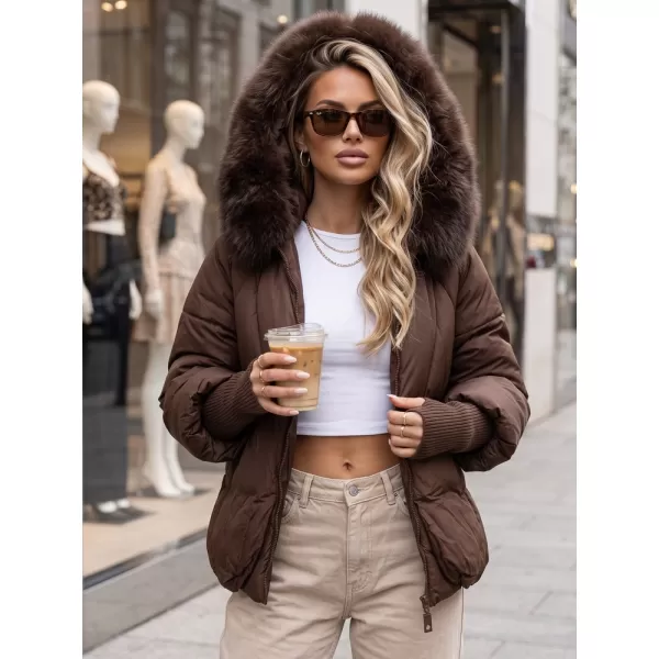 Női kabát DSTREET TY5991 BARNA 