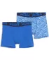 Gyermek boxerek PUMA BOYS SCATTERED LOGO PRINT BOXERS 2P 94780302 KÉK / SÖTÉTKÉK
