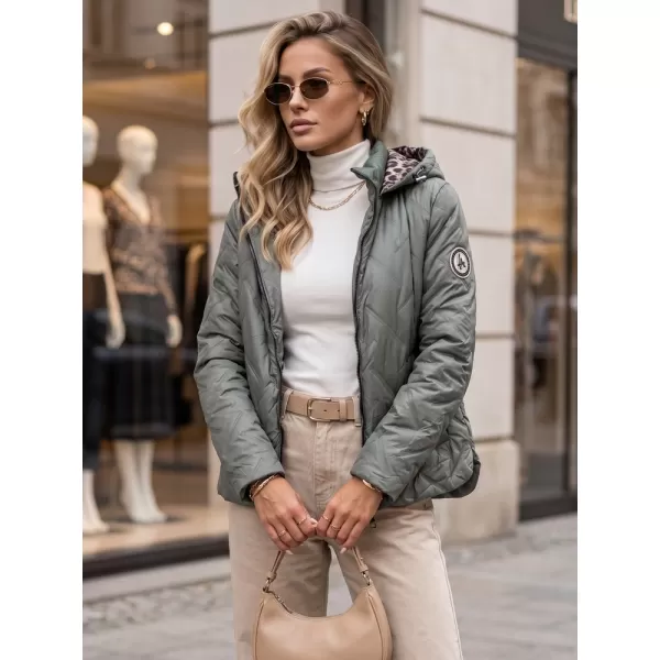  Női kabát DSTREET TY5775 ZÖLD 