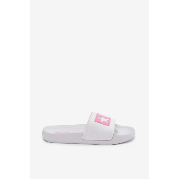  Gyermek papucs BIG STAR SHOES TT374A002 RÓZSASZÍN/FEHÉR 