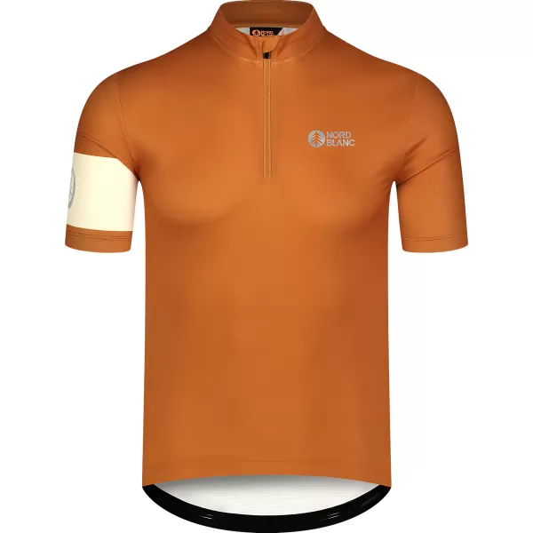  Férfi kerékpáros mez NORDBLANC CAMEL NBSMF8079 BARNA 