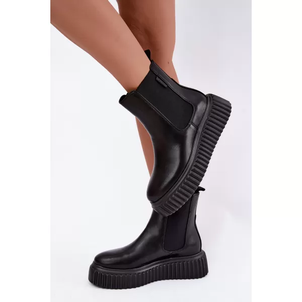  Női bokacsizma BIG STAR SHOES UU274334 FEKETE 