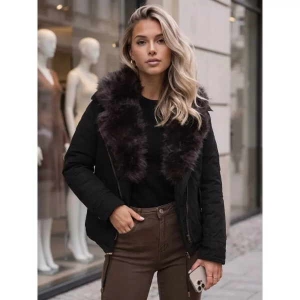 Női kabát DSTREET TY6072 FEKETE 