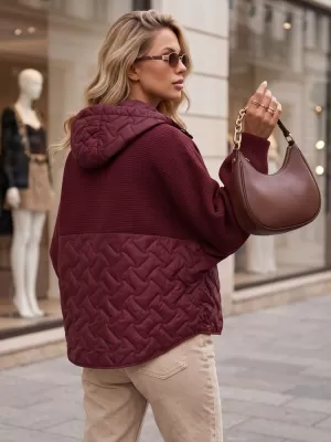 Női kabát DSTREET TY5916 BURGUNDIA