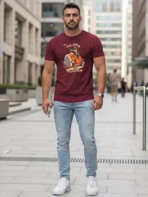 Férfi póló DSTREET NX5083R-BU BURGUNDIA