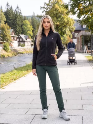 Női polár pulóver ALTISPORT ALW002852 FEKETE ÉS EZÜST