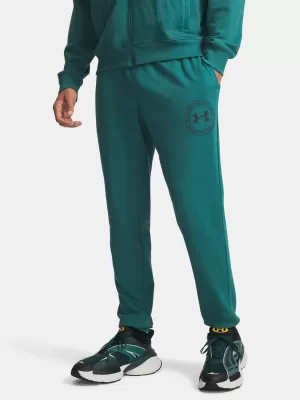 Férfi melegítőnadrág UNDER ARMOUR RIVAL LW GRAPHIC JOGGER 6014688-338 ZÖLD