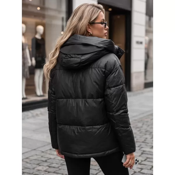 Női kabát DSTREET TY5966 FEKETE 