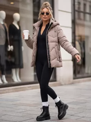 Női kabát DSTREET TY5753 KHAKI