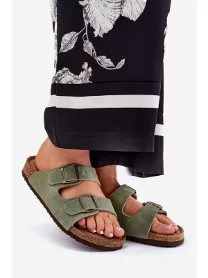 Női papucs BIG STAR SHOES RR274A393 ZÖLD