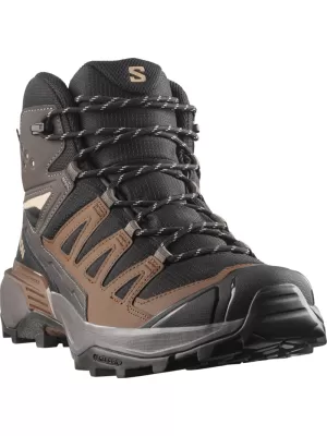Férfi cipők SALOMON X ULTRA 360 MID GORE-TEX L45473200 FEKETE/SÖTÉT SIRÁLY SZÜRKE/SÖTÉT FÖLD