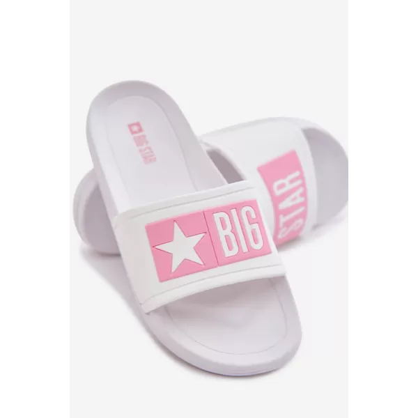  Gyermek papucs BIG STAR SHOES TT374A002 RÓZSASZÍN/FEHÉR 