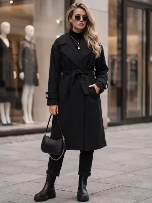Női kabát DSTREET NY0809 FEKETE