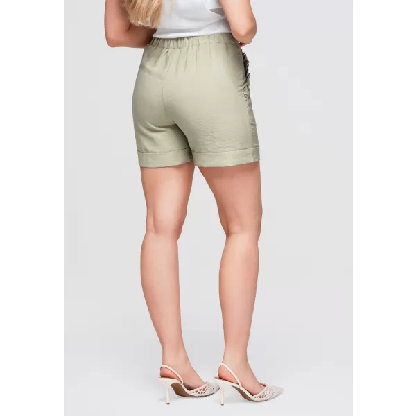  Női rövidnadrág OMBRE OW-ST-E0006 KHAKI 