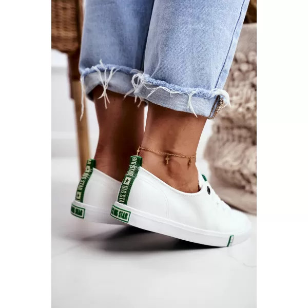  Női tornacipő BIG STAR SHOES GG274006 FEHÉR/ZÖLD 