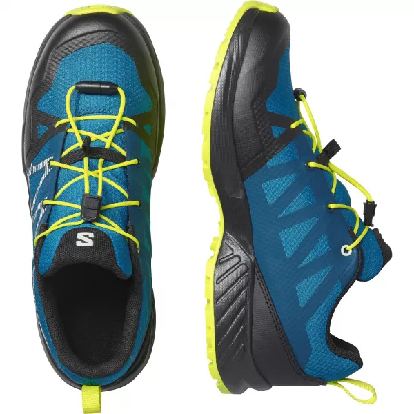  Gyerekcipők SALOMON OUTSCAPE WATERPROOF L49212500 MYKONOS KÉK/FEKETE/SAVAS MÉSZ 
