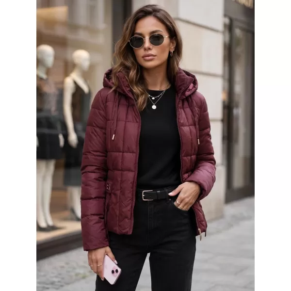  Női kabát DSTREET TY5859 BORDÓ 