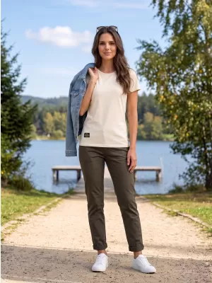 Női póló ALTISPORT NP/ALWST26001 TERMÉSZETES