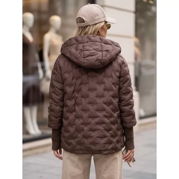  Női kabát DSTREET TY5870 BARNA 