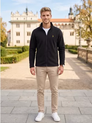 Férfi polár pulóver ALTISPORT ALM002852 FEKETE ÉS ARANY