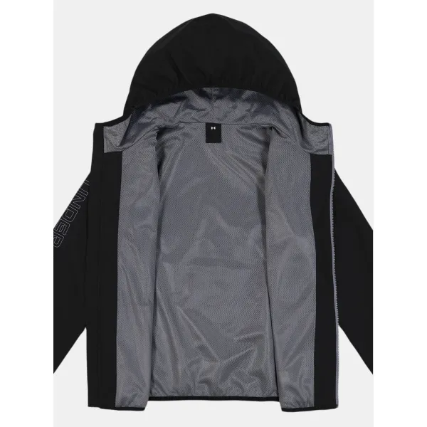  Fiú kabát UNDER ARMOUR WINTUCK WORDMARK WINDBREAKER UJSJM01F-001 FEKETE 