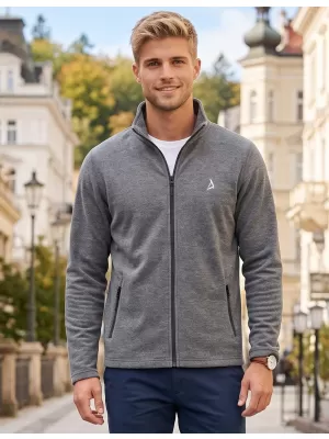 Férfi polár pulóver ALTISPORT ALM002852 FEKETE KIEMELÉS
