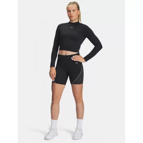  Női póló UNDER ARMOUR VANISH SEAMLESS LS 6000645-004 FEKETE 