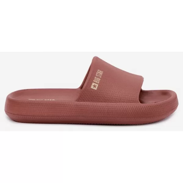  Női papucs BIG STAR SHOES UU274088 VÖRÖS ÁRNYALATAI 