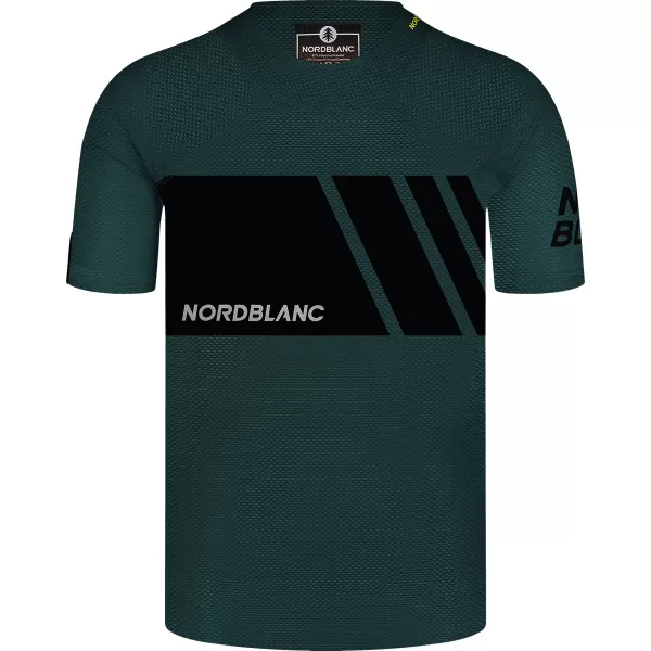  Funkcionális férfi kerékpáros póló NORDBLANC MUD NBSMF8083 ZÖLD 