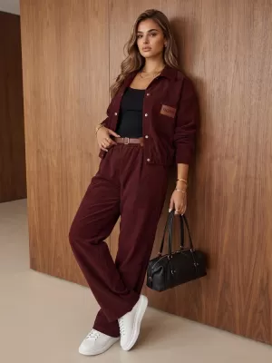 Női szett DSTREET AY1220 BURGUNDIA