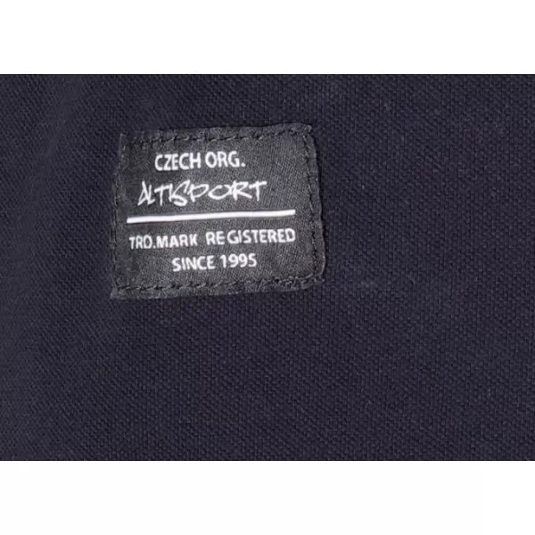  Férfi póló gallérral ALTISPORT NP/ALMST90601 FEKETE OPÁL 