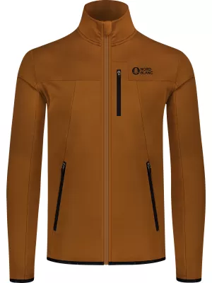 Férfi powerfleece pulóver NORDBLANC MORASS NBSFM8335 BARNA