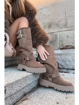 Női csizma BIG STAR SHOES OO274A182 BÉZS