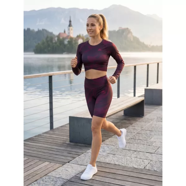 Női prémium térdig érő leggings (új méretek) ALTISPORT VOJ/ALW072LEG06 BORVÖRÖS 