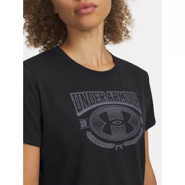  Női póló UNDER ARMOUR W VARSITY SS 6010592-001 FEKETE 
