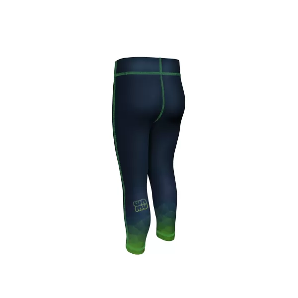  Gyerek funkcionális leggings WAMU MOZAIKA SÖTÉTZÖLD 