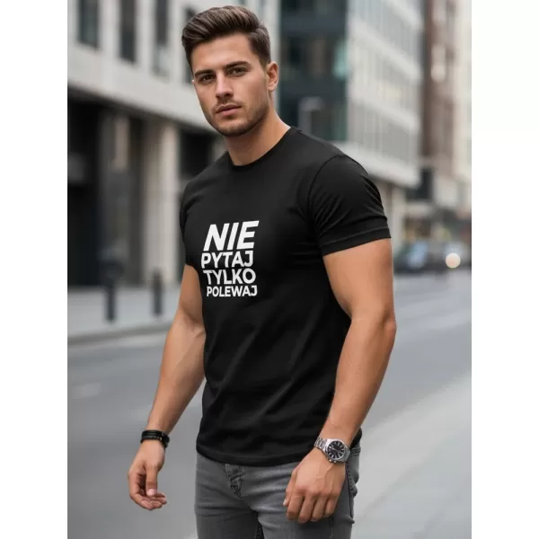  Férfi póló DSTREET NX0113R-BK FEKETE 