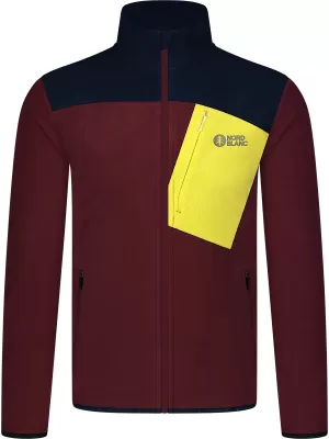 Férfi könnyű polár pulóver NORDBLANC CRACKLE NBSFM8373 BURGUNDIA