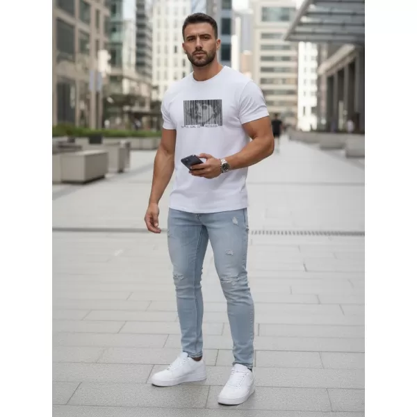  Férfi póló DSTREET NX5014R FEHÉR 