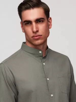 Férfi ing OMBRE K704 KHAKI