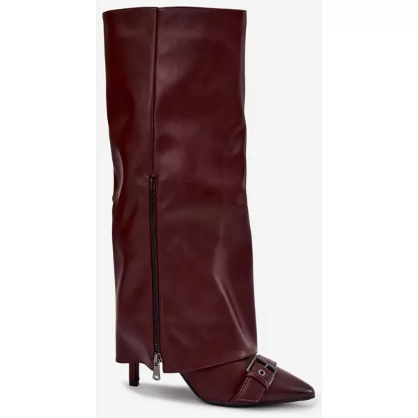  Női csizma BOTO 9386 WINE RED BORVÖRÖS 