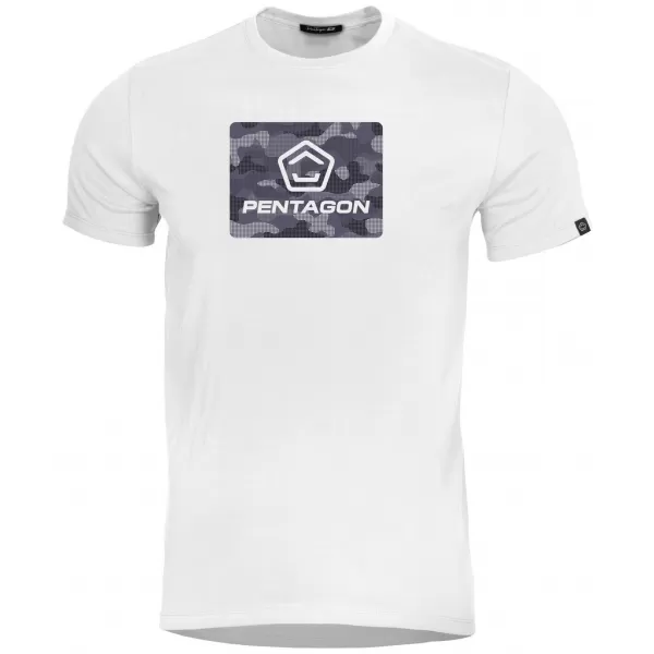  Férfi póló PENTAGON AGERON SPOT CAMO K09012-SC-00 FEHÉR 