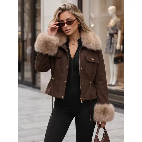  Női kabát DSTREET TY5705 BARNA 
