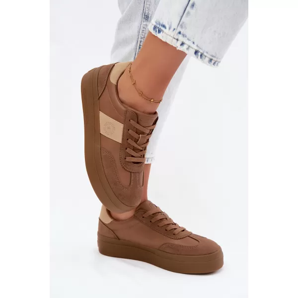 Női tornacipő BIG STAR SHOES UU274015 BARNA/BÉZS 