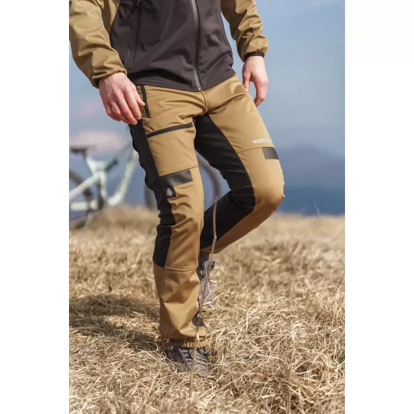  Férfi vízálló multisport nadrág NORDBLANC RIDGEWALK NBSPM8325 BARNA 