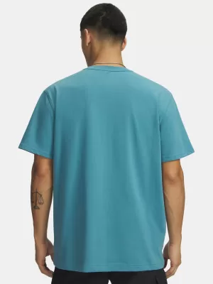Férfi póló UNDER ARMOUR M LOGO EMB HEAVYWEIGHT SS 1373997-466 KÉK