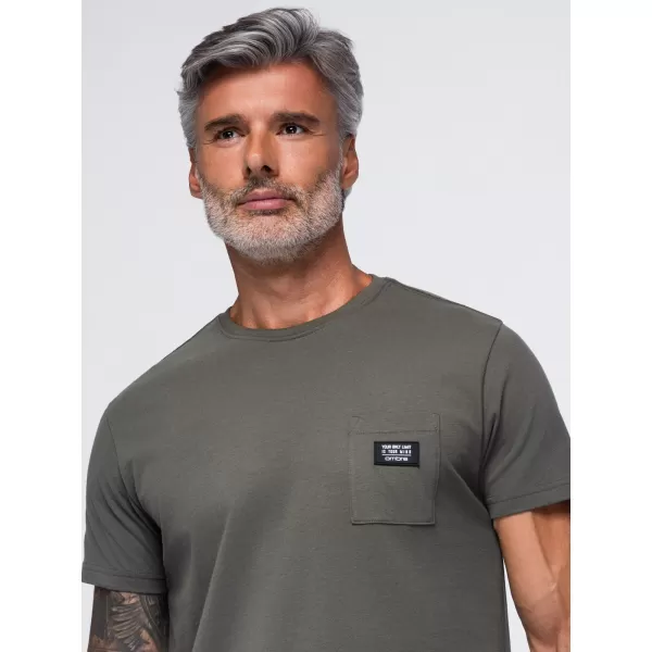  Férfi póló OMBRE OM-TSCT-0305 GRAFIT 