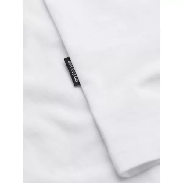  Férfi póló OMBRE OM-TSBS-0268 FEHÉR 